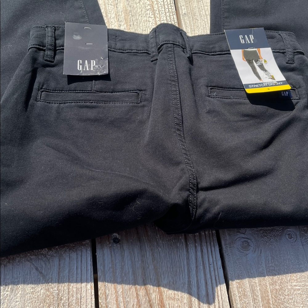 GAP Black Straight-Leg Pants - Picture 6 of 9